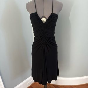 Laundry By Shelly Segal rushing spaghetti crisscross back strap black dr…